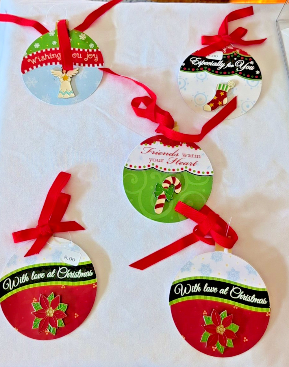 Ganz Holiday Pin set 5 (4 Styles) NEW angel stocking poinsetta ornament Orig$8ea